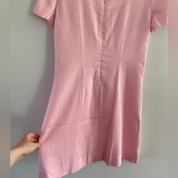 80s/90s Light Pink A-Line Mini/Midi Dress - Picture 6 of 6